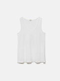 Linen Layering Vest | White