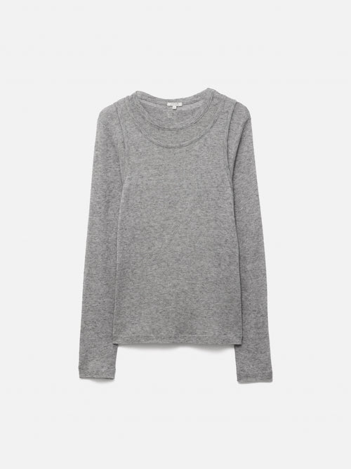 Layered 2-in-1 Top | Grey