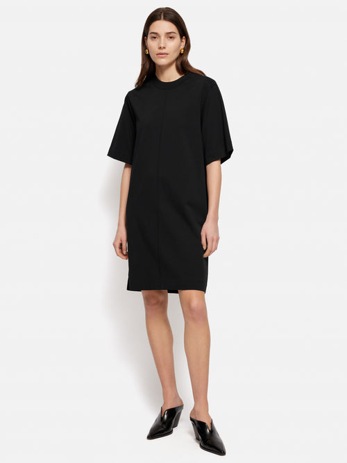 Cotton Riley T-Shirt Dress | Black