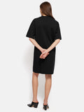 Cotton Riley T-Shirt Dress | Black