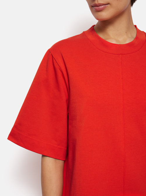 Cotton Riley T-Shirt Dress | Red