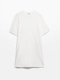 Cotton Riley T-Shirt Dress | White