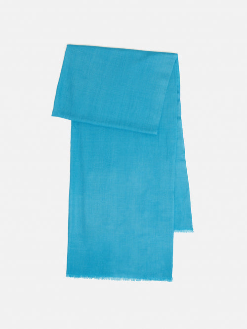 Wool Silk Pashmina | Blue