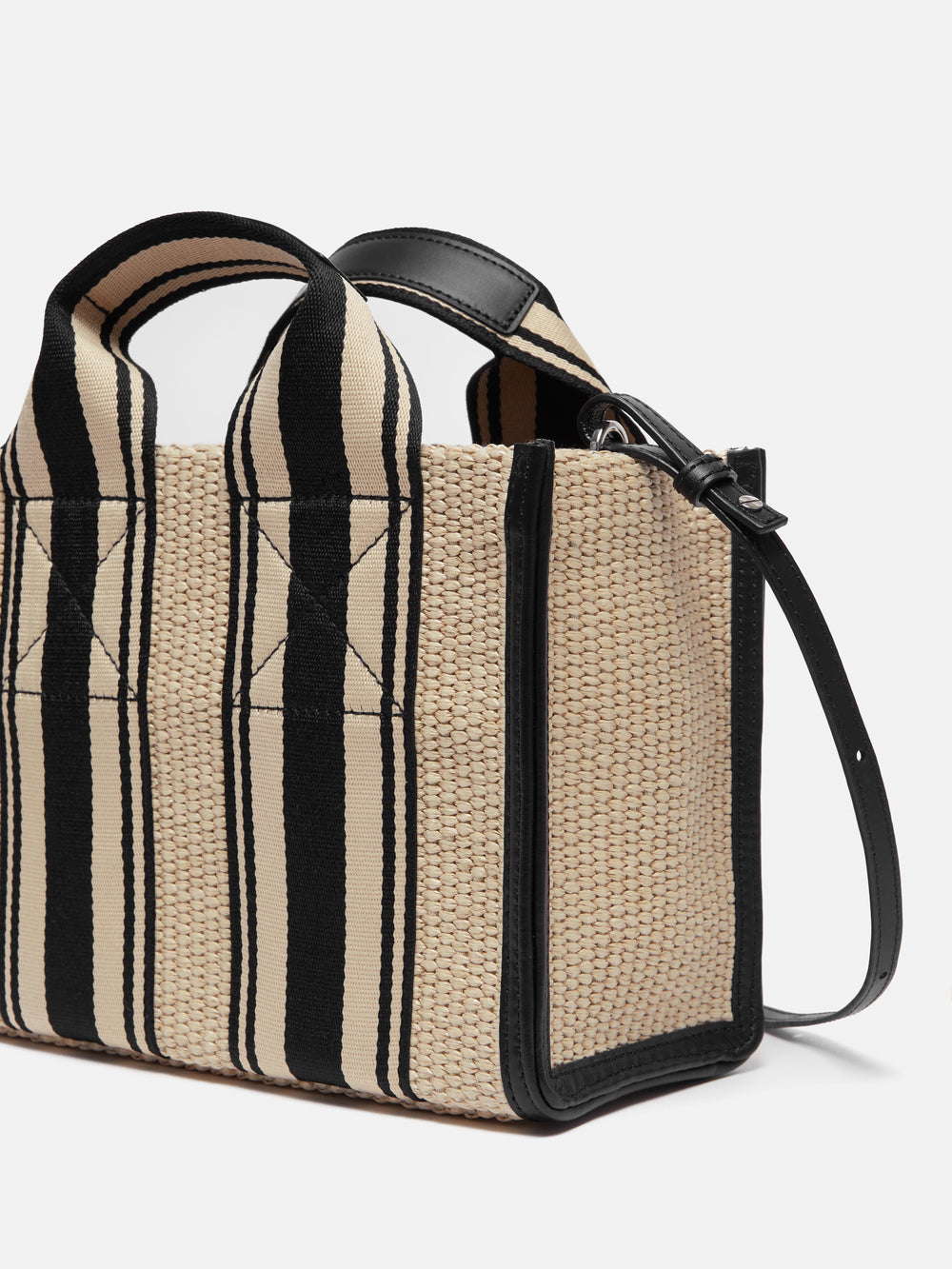 Mini Athena Stripe Woven Tote | Natural – Jigsaw