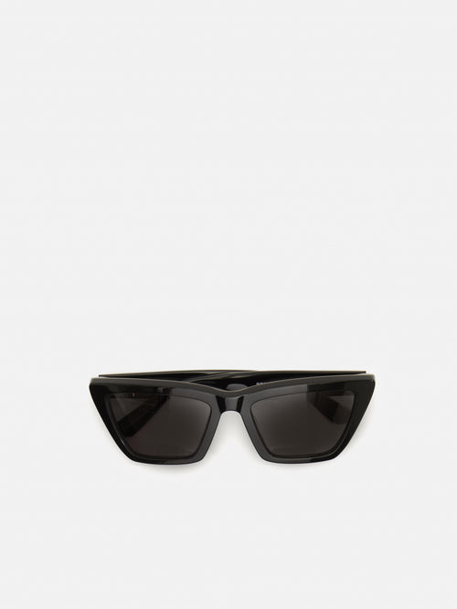 Shere Angled Cats Eye Sunglasses | Black