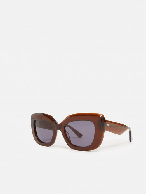 Woodley Square Cats Eye Sunglasses | Brown