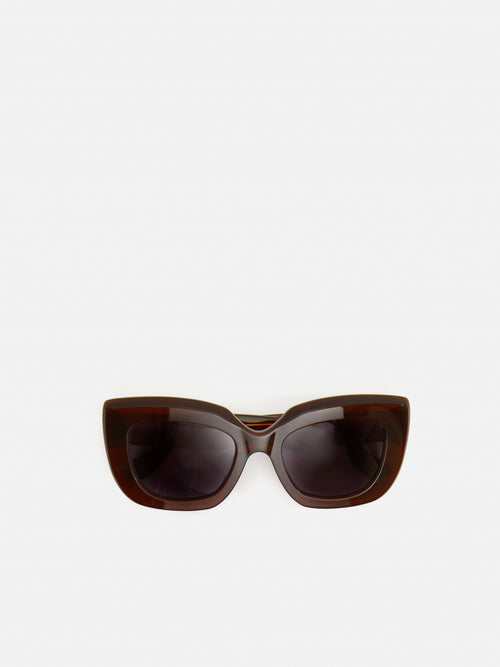 Woodley Square Cats Eye Sunglasses | Brown