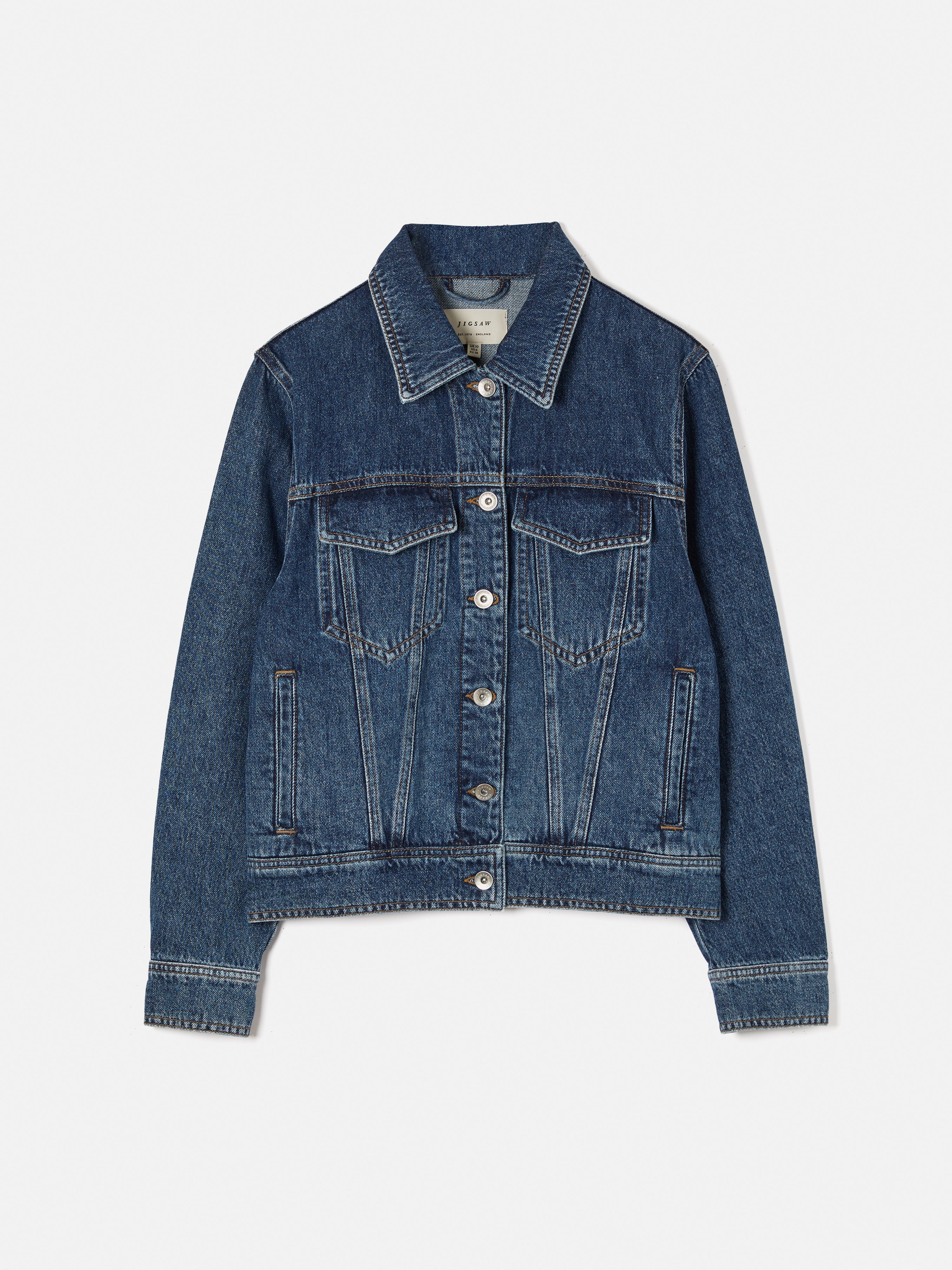 Denim Jacket | Vintage Mid Blue – Jigsaw