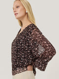 Abstract Leopard Top | Brown