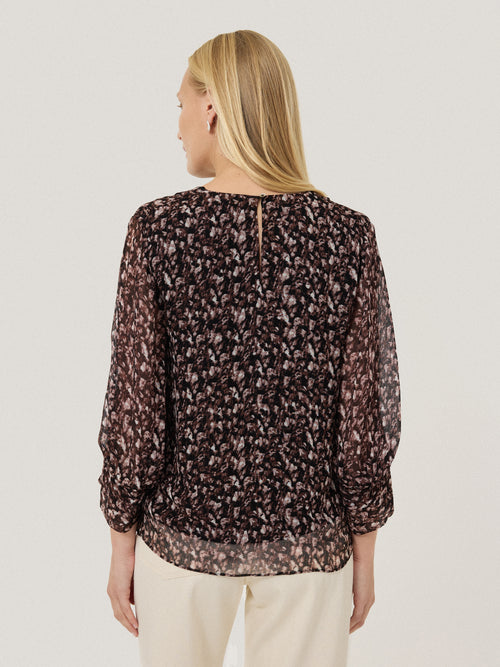 Abstract Leopard Top | Brown