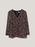 Abstract Leopard Top | Brown