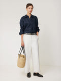 Hampstead Wide Leg Jean | White