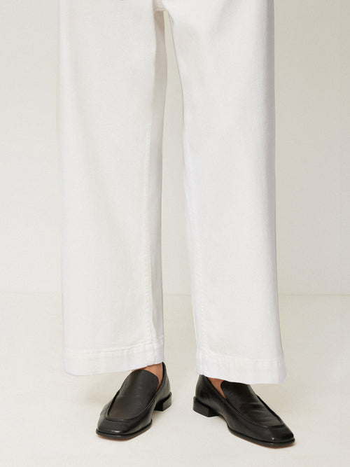 Hampstead Wide Leg Jean | White