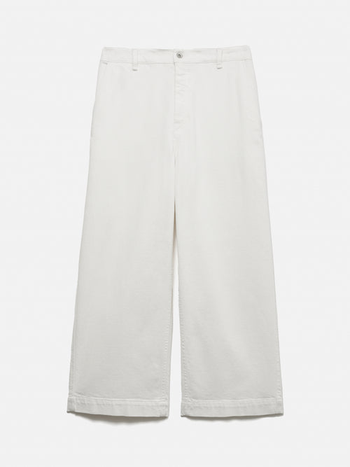 Hampstead Wide Leg Jean | White