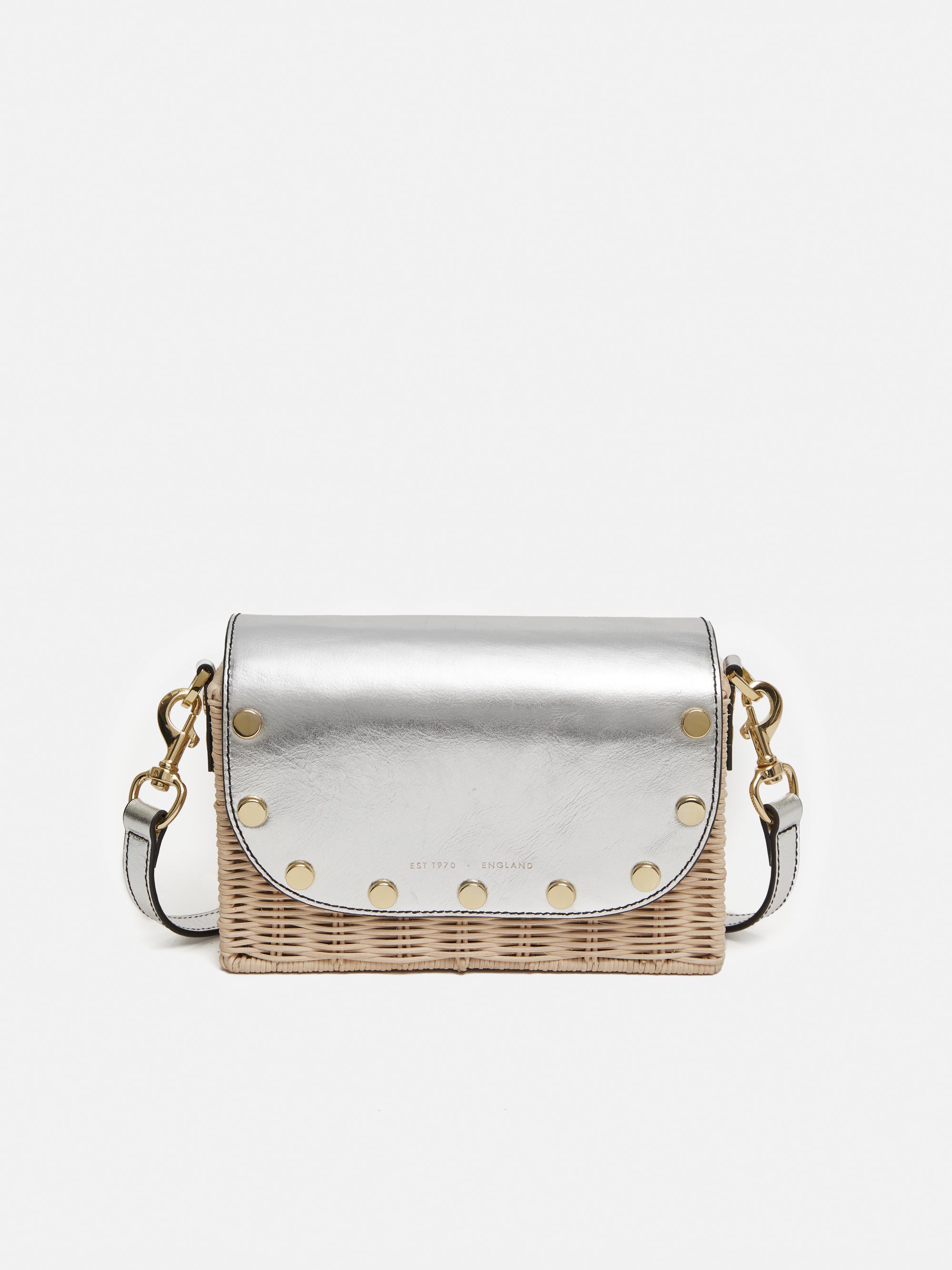 Boxy Straw Cross Body | Silver – Jigsaw