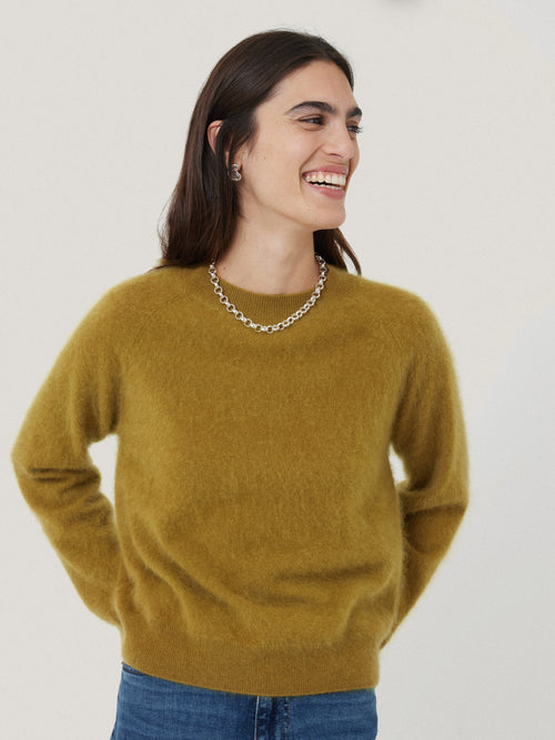 Halo Cashmere Jumper | Green