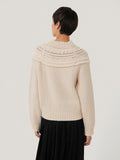 Crochet Yoke Jumper | Cream