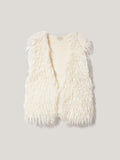 Looped Knitted Gilet | Cream