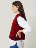 Perdi Knitted Tank | Red