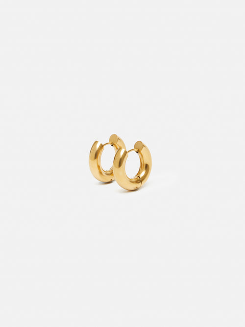 Chubby Hoop Earrings | Gold