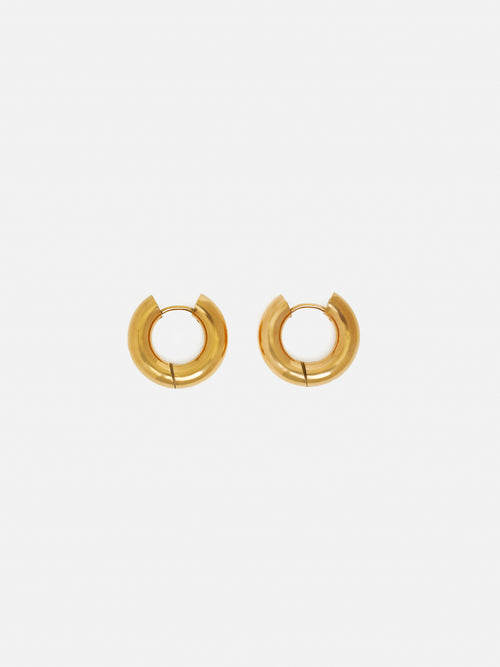 Chubby Hoop Earrings | Gold