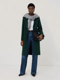 Double Faced Tailored Coat | Green