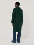 Double Faced Tailored Coat | Green