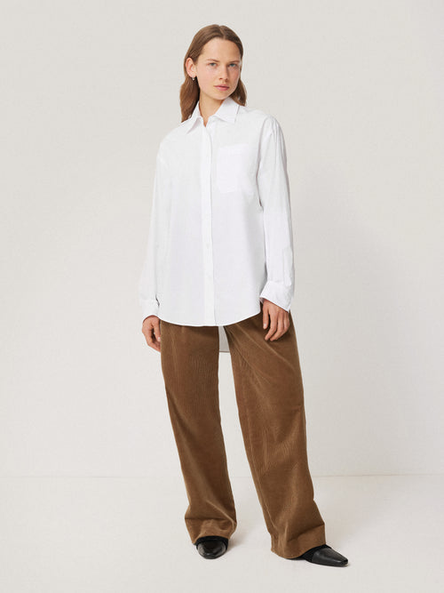 Heritage Cotton Relaxed Shirt | White