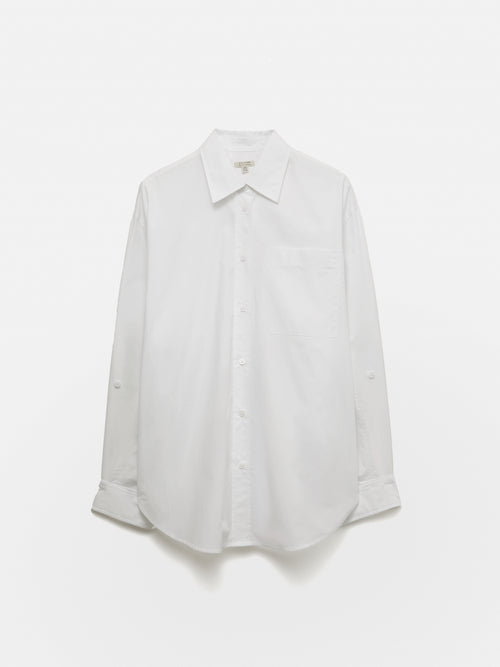 Heritage Cotton Relaxed Shirt | White