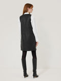 Bleeker Leather Applique Dress | Black