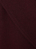 Wool Double Breasted Overcoat | Burgundy