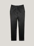 Bonded Satin Trouser | Black