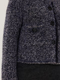 French Tweed Cardi-Jacket | Navy