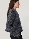 French Tweed Cardi-Jacket | Navy