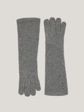 Wool Cashmere Long Gloves | Grey