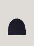 Wool Cashmere Blend Beanie | Navy