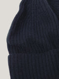 Wool Cashmere Blend Beanie | Navy