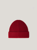 Wool Cashmere Blend Beanie | Red