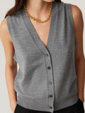 Lightweight Merino Waistcoat | Grey