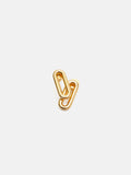 Small Link Stud Earrings | Gold
