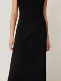 Structured Dart Dress | Black