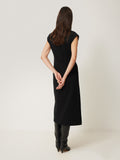 Structured Dart Dress | Black