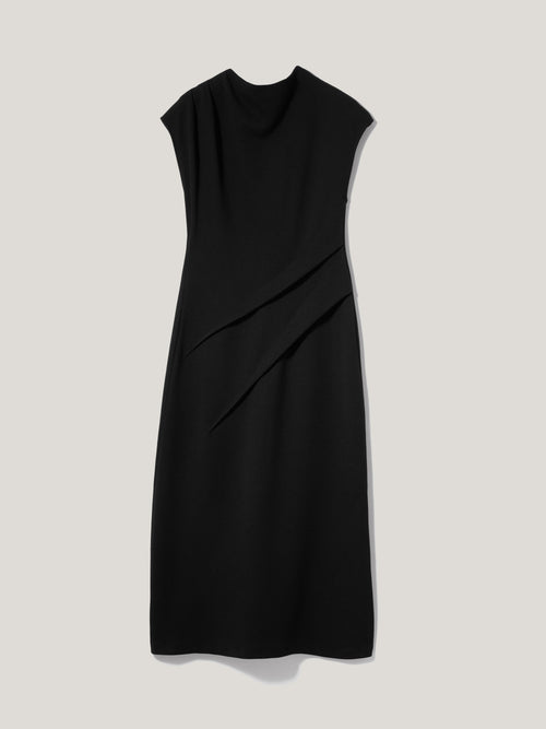 Structured Dart Dress | Black