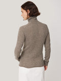 Cloud Cashmere Polo Jumper | Taupe