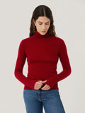 Cloud Cashmere Polo Jumper | Red