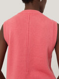 Wool Cashmere Blend Waistcoat | Pink