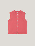 Wool Cashmere Blend Waistcoat | Pink