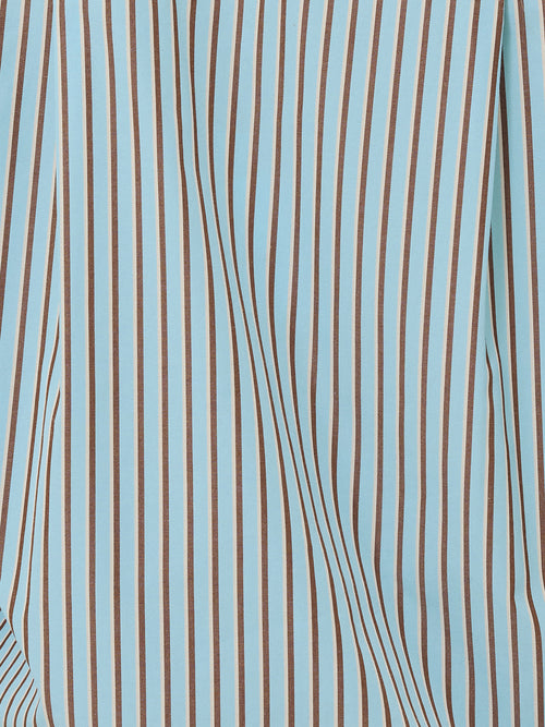 Cotton Stripe Shirt | Blue