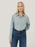 Cotton Stripe Shirt | Blue