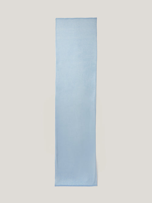 Soft Gauzy Knit Scarf | Blue